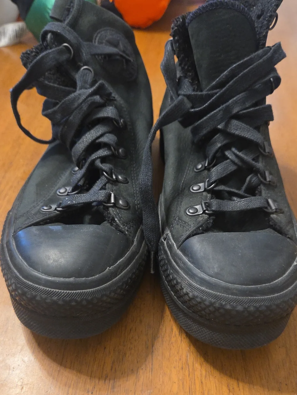 Men's Black High-Top Converse Boots